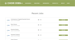 Desktop Screenshot of choir-jobs.com